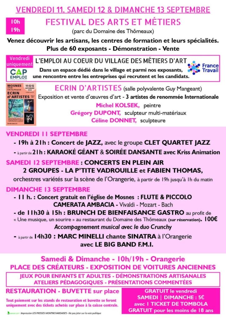 Programme Mosnes en fête